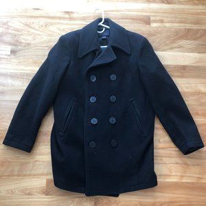 Classic Brooks Brothers Wool Peacoat